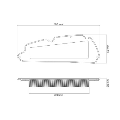 MALOSSI - W BOX MHR filtro aire para air box