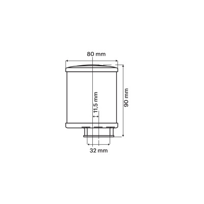 MALOSSI - Filtro aria RED FILTER E14 con Ø 32 dritto per carburatori P