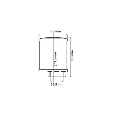 MALOSSI - RED FILTER E14 Ø 35,5 droit PHVA 12÷17,5 - PHBN 17,5