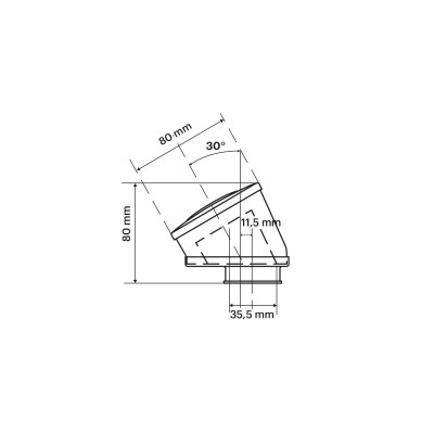 MALOSSI - RED FILTER E14 Ø 35,5 incliné 30° PHVA 12÷17,5 - PHBN 17,5