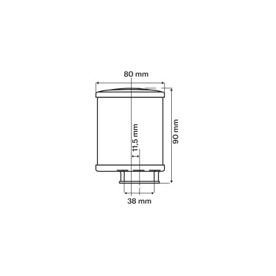 MALOSSI - RED FILTER E14 Ø 38 straight PHBL 22
