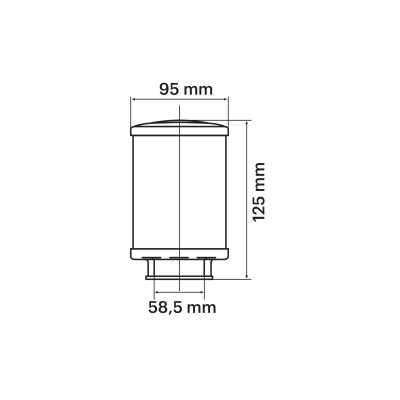 MALOSSI - RED FILTER E16 Ø 60 PHBG 15-21 - PHBL 20-26 filetés