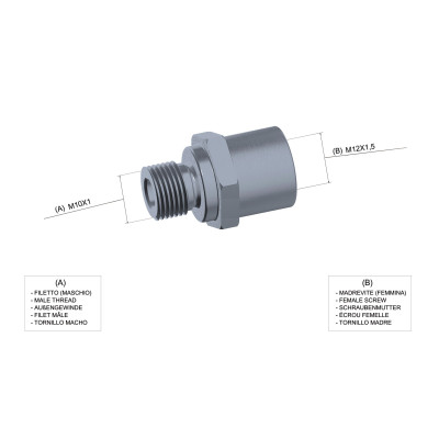 MALOSSI - ADAPTER for TEMPERATURE SENSOR