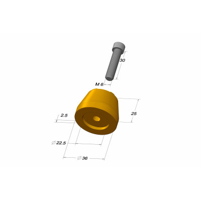 MALOSSI - Lenkerenden vibrationsdämpfer gold