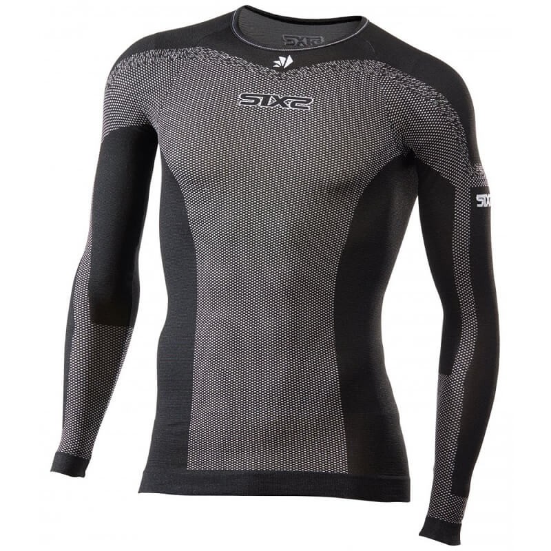 SIX2 BREEZYTOUCH LONG SLEEVE JERSEY CARBON - TS2L BT - BLACK