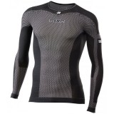 MAGLIA INTIMA A MANICHE LUNGHE SIX2 BREEZYTOUCH CARBON - TS2L BT - NERA