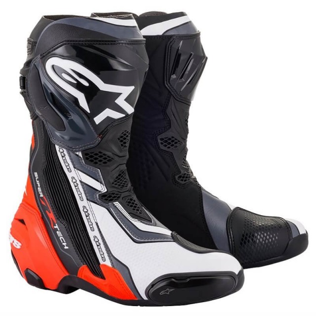 ALPINESTARS SUPERTECH R BOOT - BLACK RED WHITE GREY