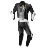 ALPINESTARS MISSILE v2 IGNITION TECH-AIR LEATHER SUIT METAL GREY BLACK YELLOW FLUO RED FLUO - BACK