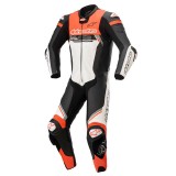 TUTA ALPINESTARS MISSILE v2 IGNITION TECH-AIR LEATHER SUIT - NERO BIANCO ROSSO FLUO