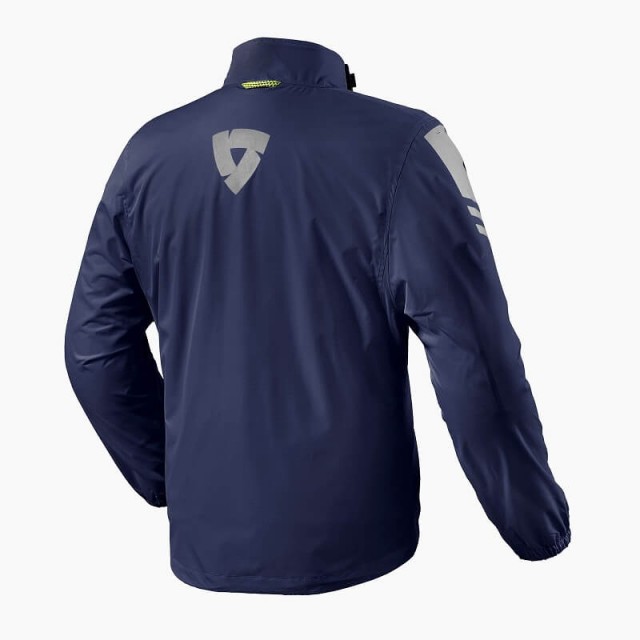 REV'IT CYCLONE 3 H2O RAIN JACKET - DARK BLUE - BACK