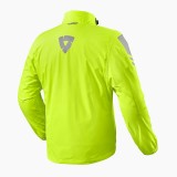 REV'IT CYCLONE 3 H2O RAIN JACKET - NEON YELLOW - BACK