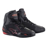 SCARPE ALPINESTARS FASTER-3 DRYSTAR - BLACK RED FLUO