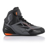 SCARPE ALPINESTARS FASTER-3 DRYSTAR BLACK COOL GRAY ORANGE FLUO - LATO