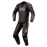 ALPINESTARS GP FORCE CHASER LEATHER SUIT - BLACK RED FLUO