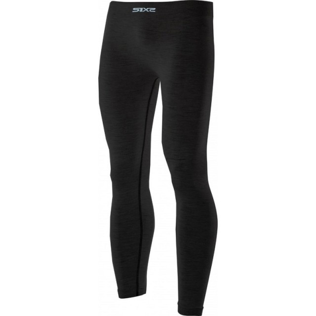 SIX2 CARBON MERINO WOOL LEGGINS - PNX MERINOS - WOOL BLACK