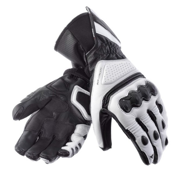 DAINESE PRO CARBON LEATHER GLOVE - BLACK WHITE