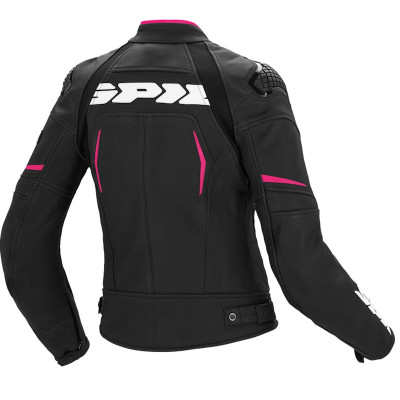 Blouson Spidi Evorider Leather Lady Fucsia | BurnOutMotor