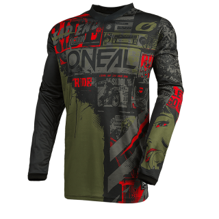 O'NEAL ELEMENT JERSEY RIDE - BLACK GREEN