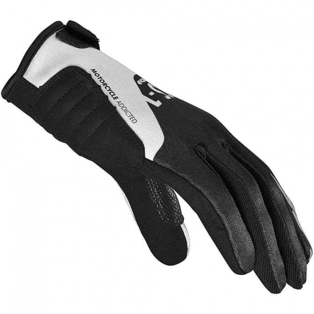 SPIDI CTS-1 LADY GLOVES BLACK WHITE - SIDE