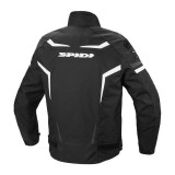 SPIDI SPORTMASTER H2OUT JACKET BLACK WHITE - BACK