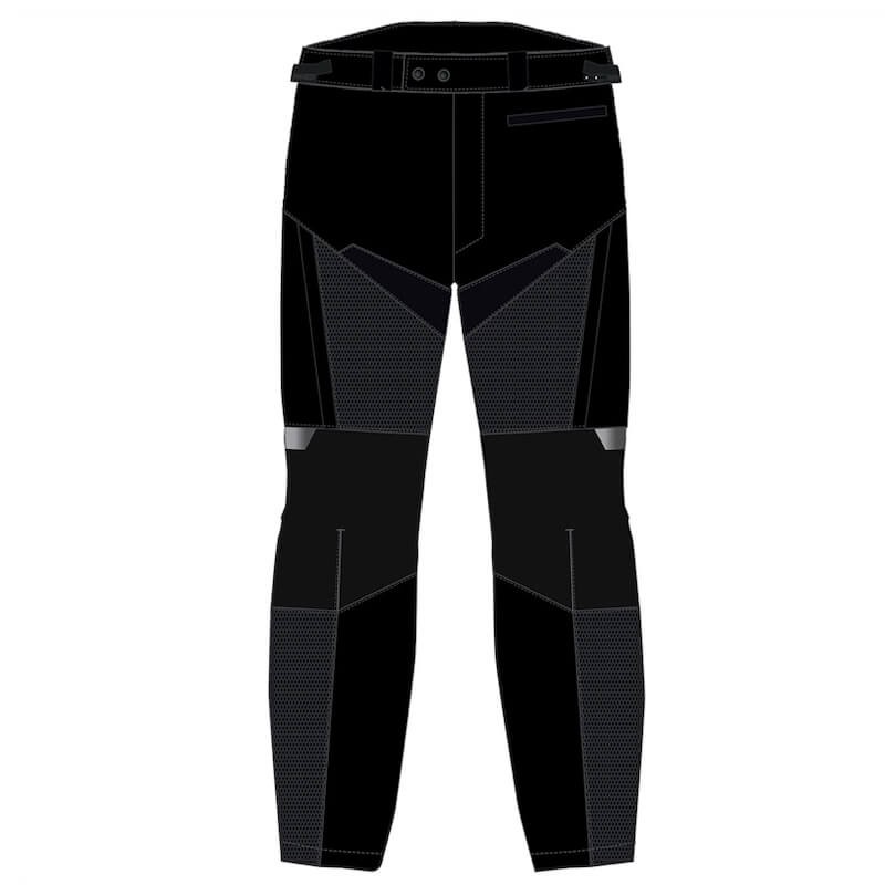PANTALONI SPIDI VENT PRO LEATHER H2OUT - NERO