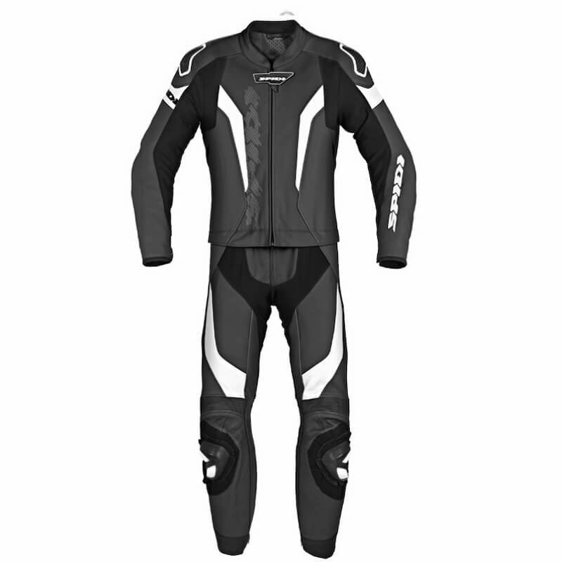 SPIDI LASER TOURING LEATHER SUIT - BLACK WHITE