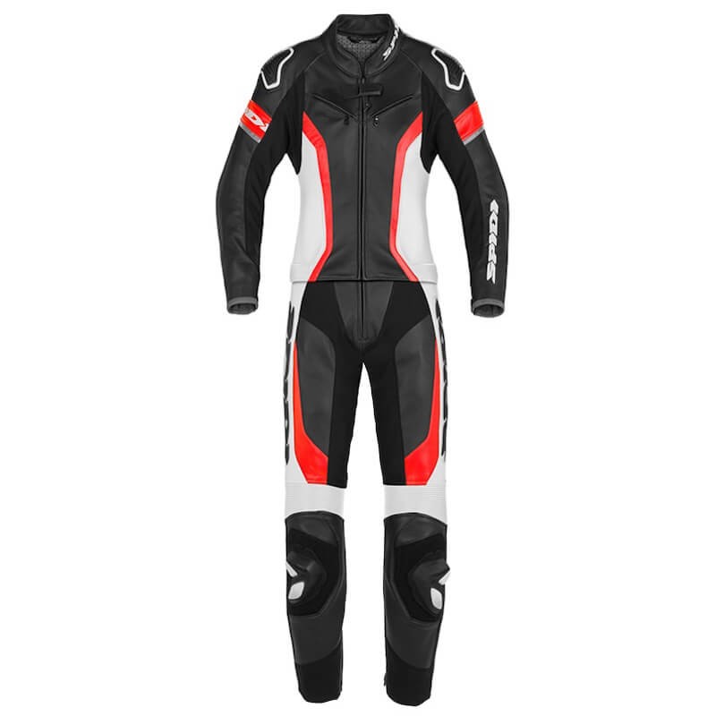 SPIDI LASER TOURING LADY LEATHER SUIT - BLACK WHIRE RED