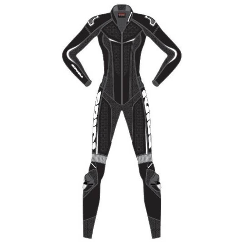 TUTA SPIDI TRACK LADY PERFORATED PRO - NERO BIANCO