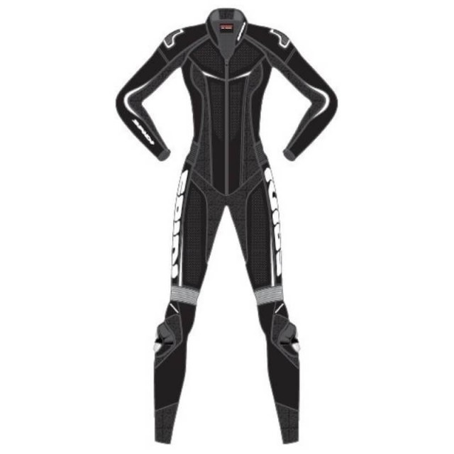 TUTA SPIDI TRACK LADY PERFORATED PRO - NERO BIANCO