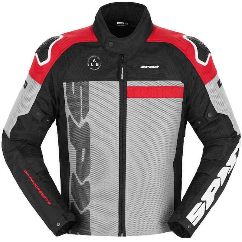 SPIDI PROGRESSIVE NET WINDOUT JACKET - BLACK WHITE RED