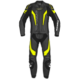 SPIDI LASER TOURING LEATHER SUIT - BLACK YELLOW