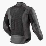REV'IT TORQUE 2 H2O JACKET - BLACK-GREY - BACK