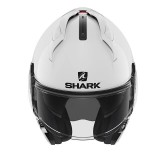 SHARK EVO-GT BLANK WHITE HELMET - FRONT