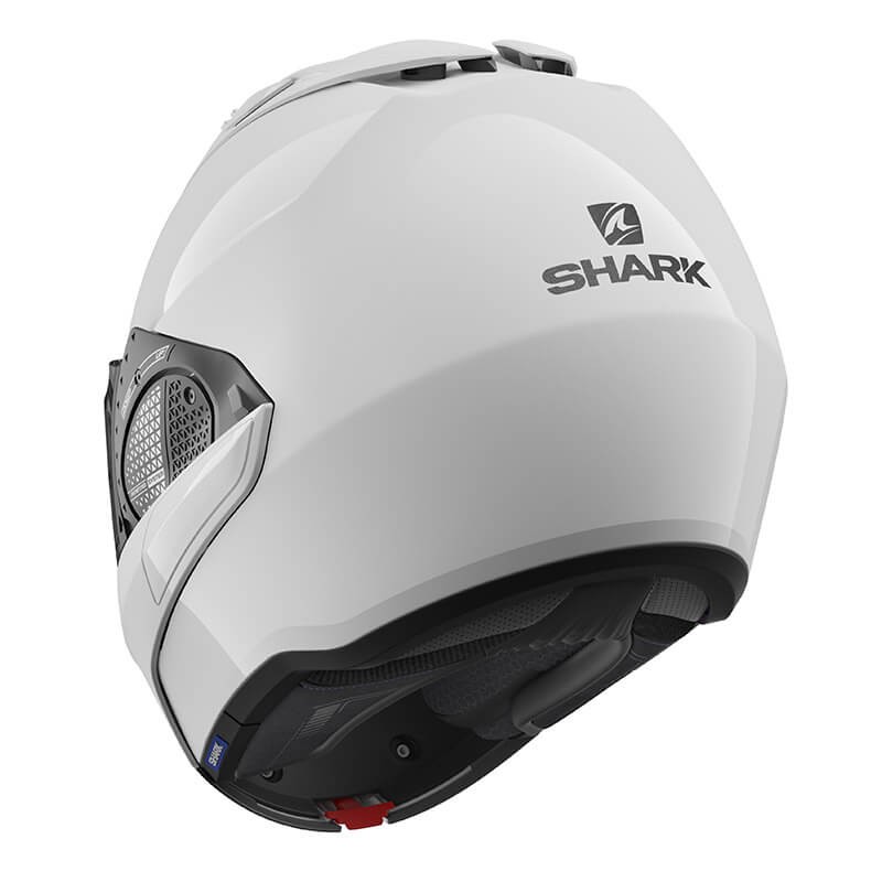 Shark Evo-GT Blank White Helmet | BurnOutMotor