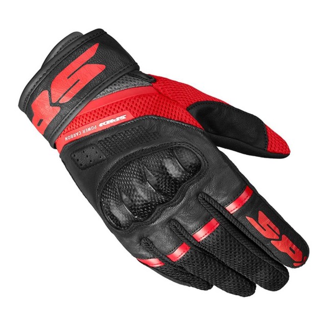 GUANTI SPIDI POWER CARBON - NERO ROSSO