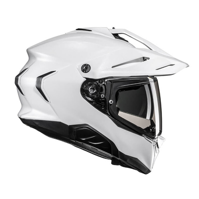 CASCO INTEGRALE ADVENTURE HJC RPHA 60 MONO BIANCO LUCIDO - LATO