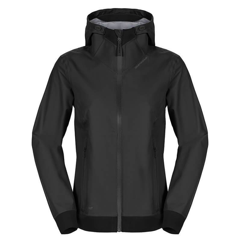 SPIDI HOODIE SHELL LADY JACKET - BLACK