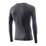 GIROCOLLO MANICHE LUNGHE SIX2 CARBON - TS2 V2 - DARK GREY/BLACK - RETRO