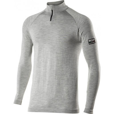 Cuello Alto De Manga Larga Con Cremallera Six2 Wool - Ts13 Merinos | BurnOutMotor
