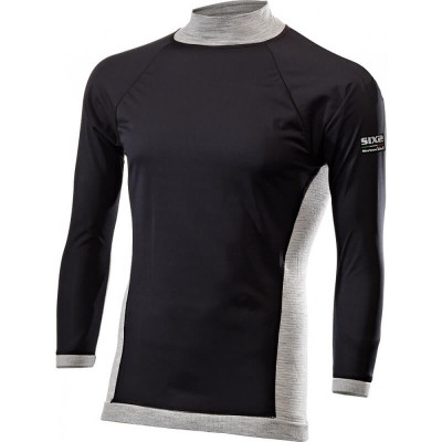 Rollkragenshirt Mit Langen Ärmeln Ff Six2 Carbon Wool - Ts4 Merinos | BurnOutMotor