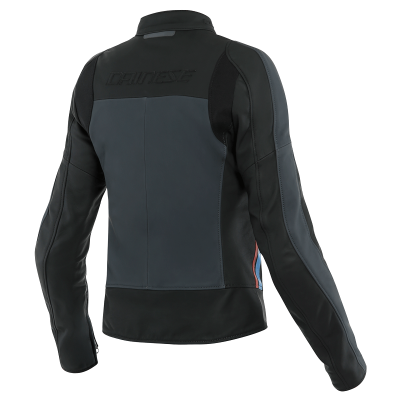 Chaqueta De Piel Dainese Lola 3 Lady Black-Ebony-Red-Blue | BurnOutMotor