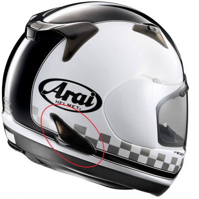 Presa Aria Laterale Sai Duct 4 Arai Quantum / Quantum St / Tour-X 4 White| BurnOutMotor