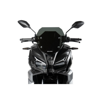 MALOSSI - SPORT SCREEN bulle - TEINTÉ FUMÉ FONCÉ - L.360xH.400 ep.3 mm