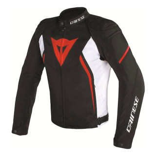 DAINESE AVRO D2 TEX JACKET - BLACK WHITE RED